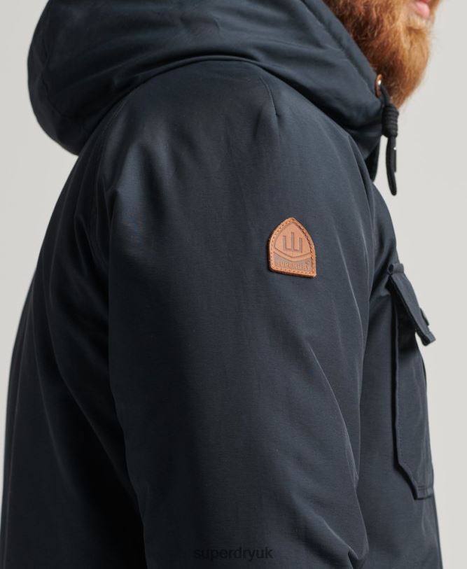 Mountain Padded Parka Jacket Men Navy Clothing Superdry 66N8N4492