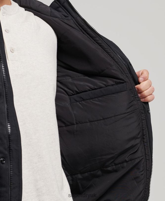 Mountain Puffer Jacket Men Dark Grey Clothing Superdry 66N8N4696