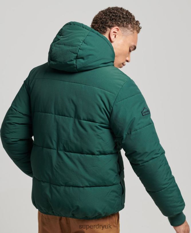 Mountain Puffer Jacket Men Green Clothing Superdry 66N8N4516