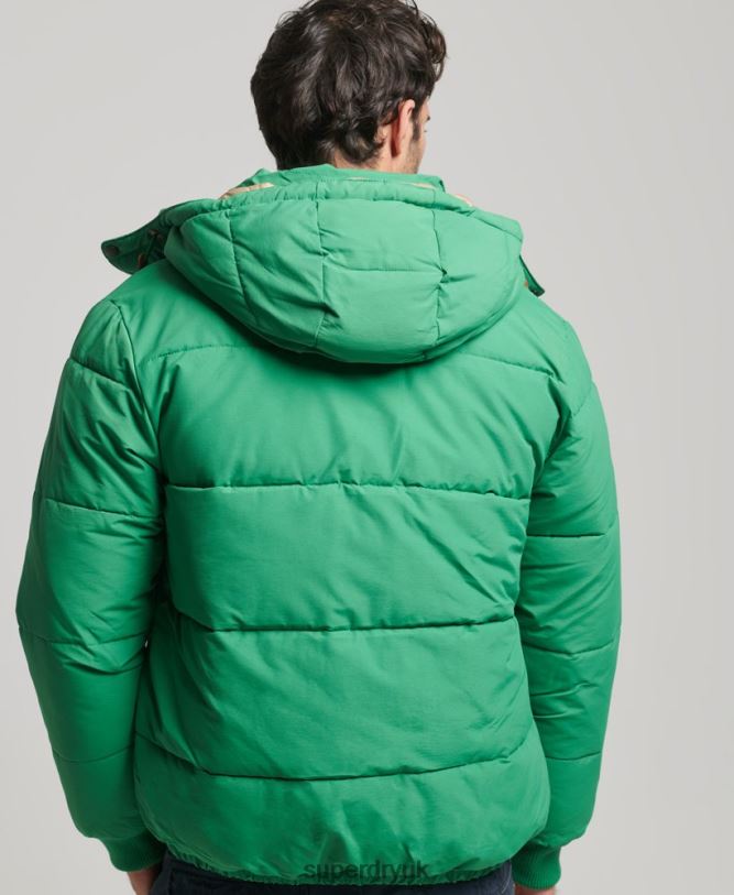 Mountain Puffer Jacket Men Green Clothing Superdry 66N8N4750