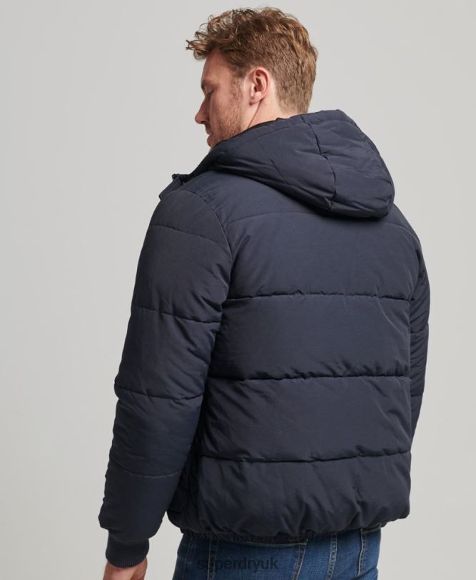 Mountain Puffer Jacket Men Navy Clothing Superdry 66N8N4559