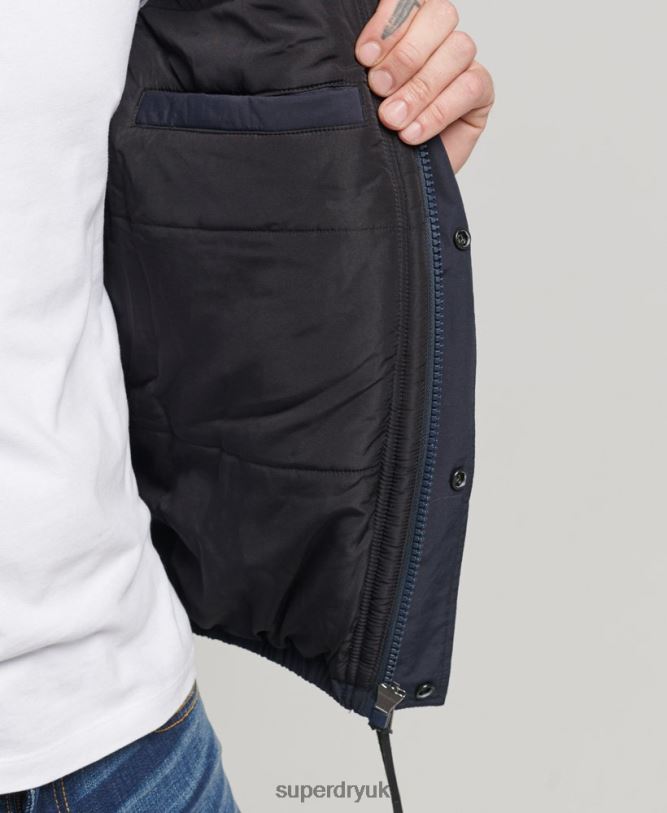 Mountain Puffer Jacket Men Navy Clothing Superdry 66N8N4559