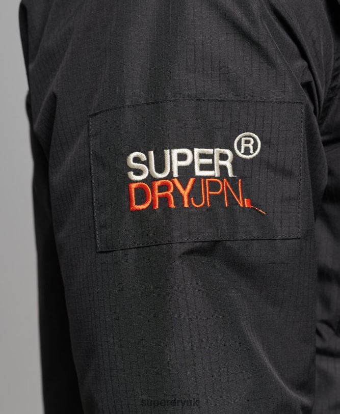 Mountain SD Windcheater Jacket Men Black Clothing Superdry 66N8N1160