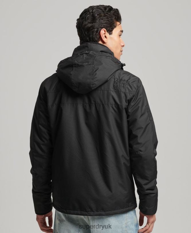 Mountain SD Windcheater Jacket Men Black Clothing Superdry 66N8N924