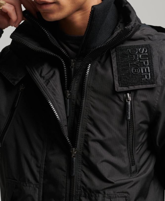 Mountain SD Windcheater Jacket Men Black Clothing Superdry 66N8N924