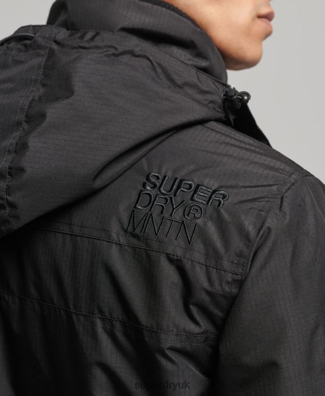 Mountain SD Windcheater Jacket Men Black Clothing Superdry 66N8N924