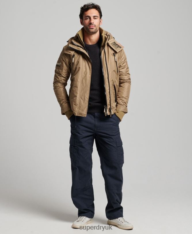 Mountain SD Windcheater Jacket Men Brown Clothing Superdry 66N8N1111