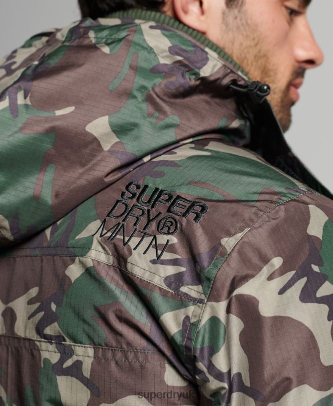 Mountain SD Windcheater Jacket Men Green Clothing Superdry 66N8N1015