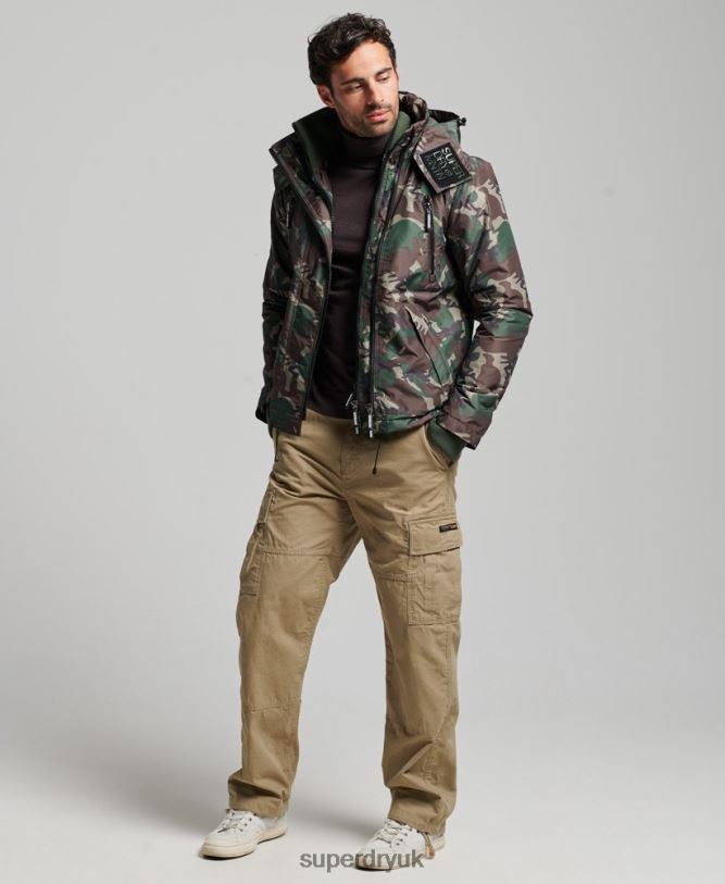 Mountain SD Windcheater Jacket Men Green Clothing Superdry 66N8N1015