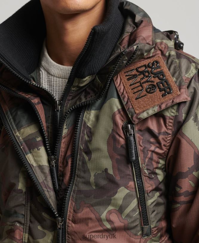 Mountain SD Windcheater Jacket Men Green Clothing Superdry 66N8N1075