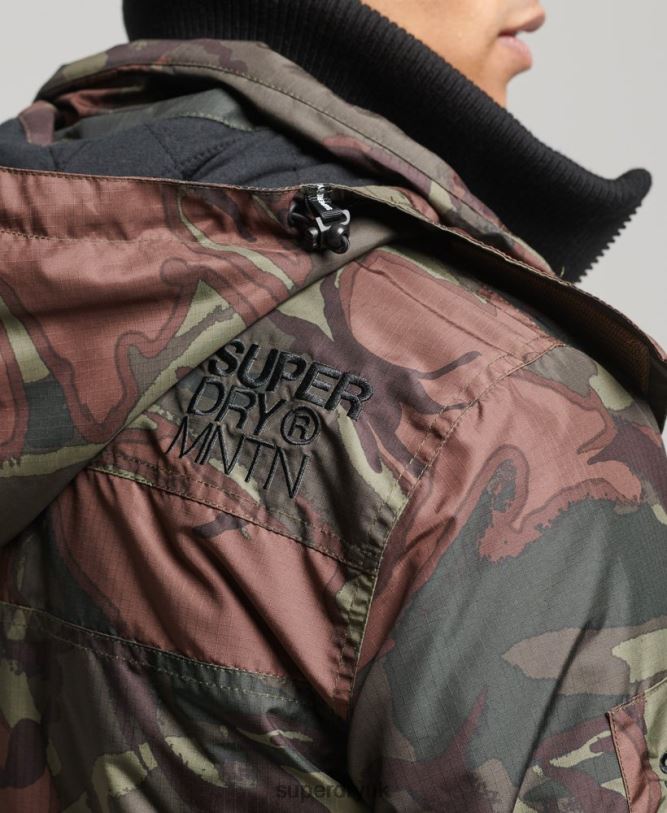 Mountain SD Windcheater Jacket Men Green Clothing Superdry 66N8N1075