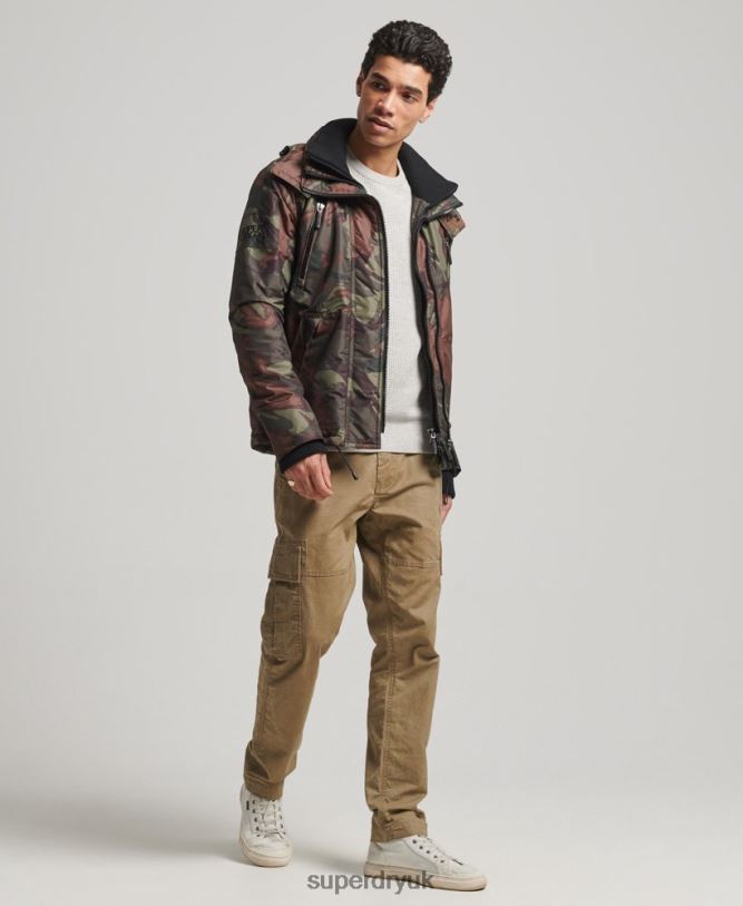 Mountain SD Windcheater Jacket Men Green Clothing Superdry 66N8N1075