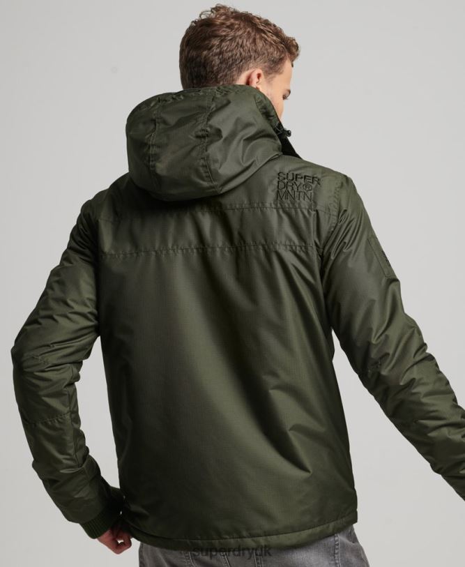 Mountain SD Windcheater Jacket Men Green Clothing Superdry 66N8N950