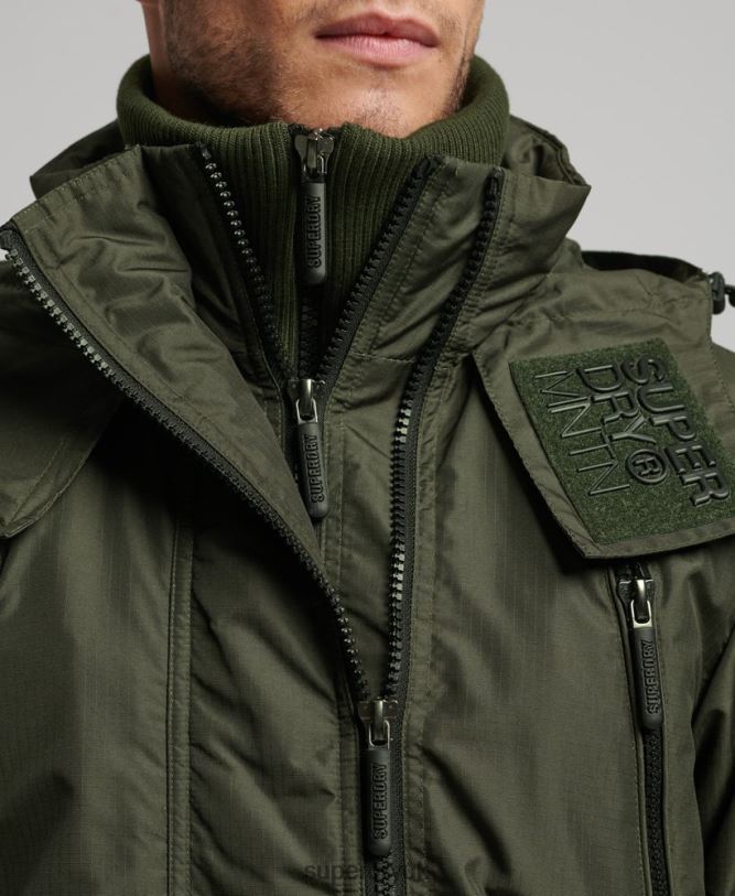 Mountain SD Windcheater Jacket Men Green Clothing Superdry 66N8N950