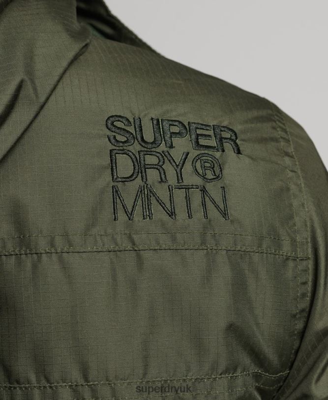 Mountain SD Windcheater Jacket Men Green Clothing Superdry 66N8N950