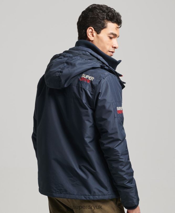Mountain SD Windcheater Jacket Men Navy Clothing Superdry 66N8N1014