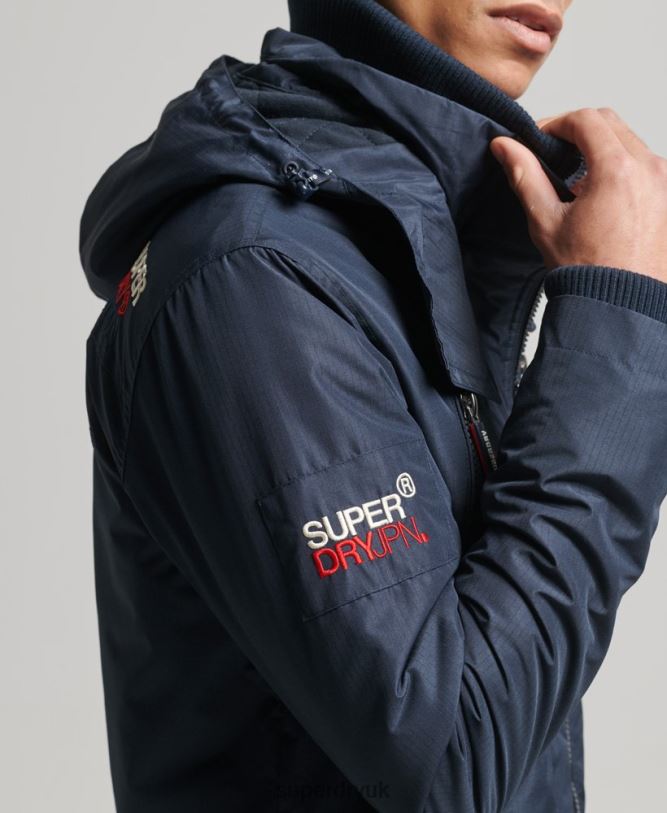 Mountain SD Windcheater Jacket Men Navy Clothing Superdry 66N8N1014