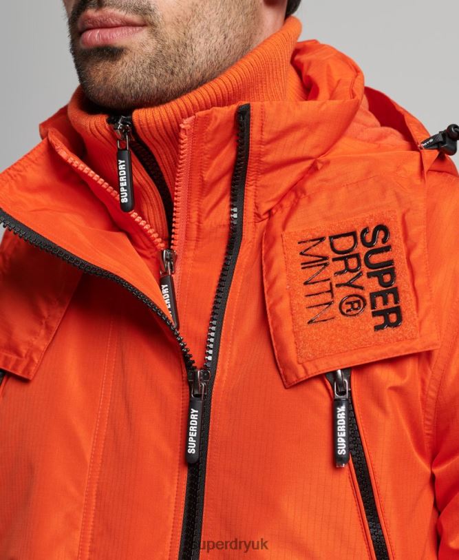 Mountain SD Windcheater Jacket Men Orange Clothing Superdry 66N8N944