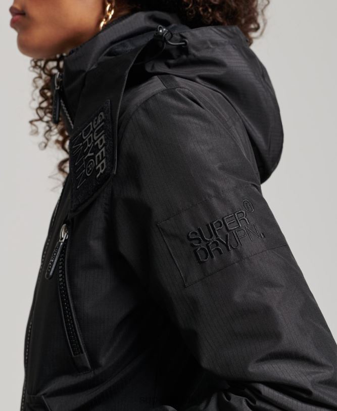 Mountain SD-Windcheater Jacket Women Black Clothing Superdry 66N8N3628
