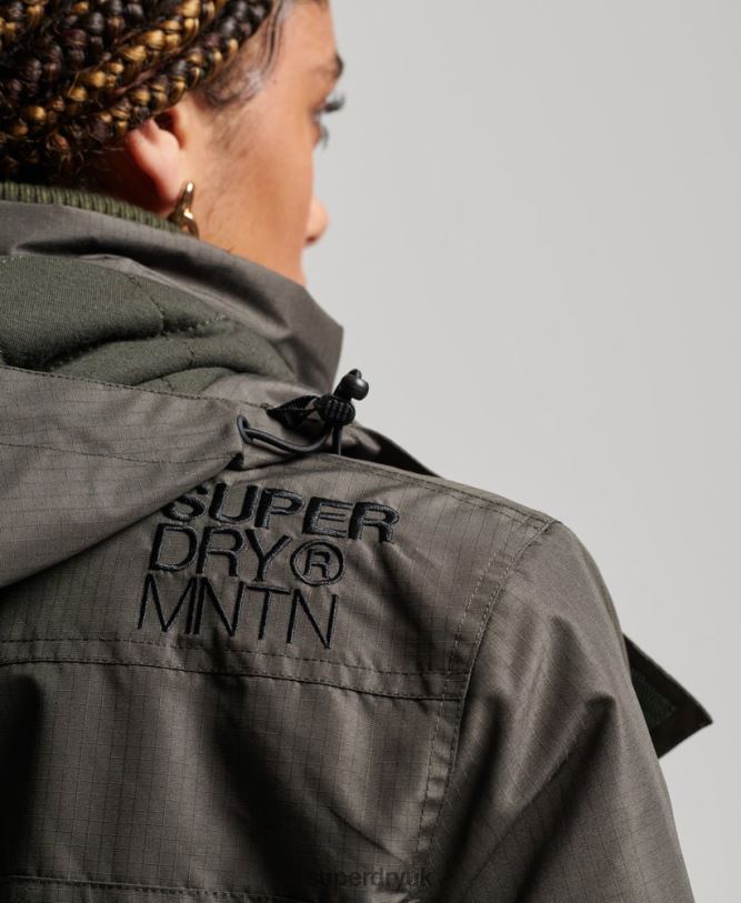 Mountain SD-Windcheater Jacket Women Green Clothing Superdry 66N8N3728