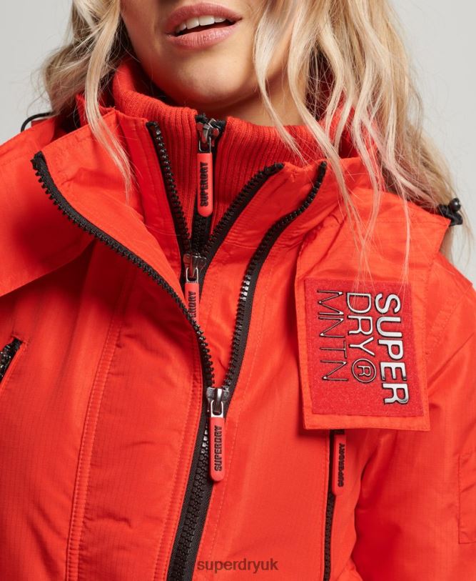 Mountain SD-Windcheater Jacket Women Red Clothing Superdry 66N8N3554