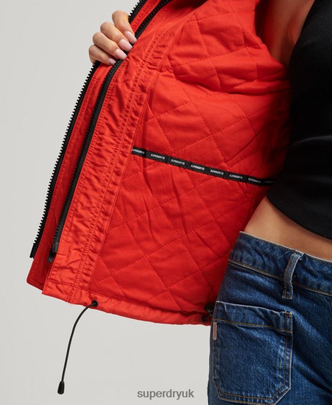 Mountain SD-Windcheater Jacket Women Red Clothing Superdry 66N8N3554