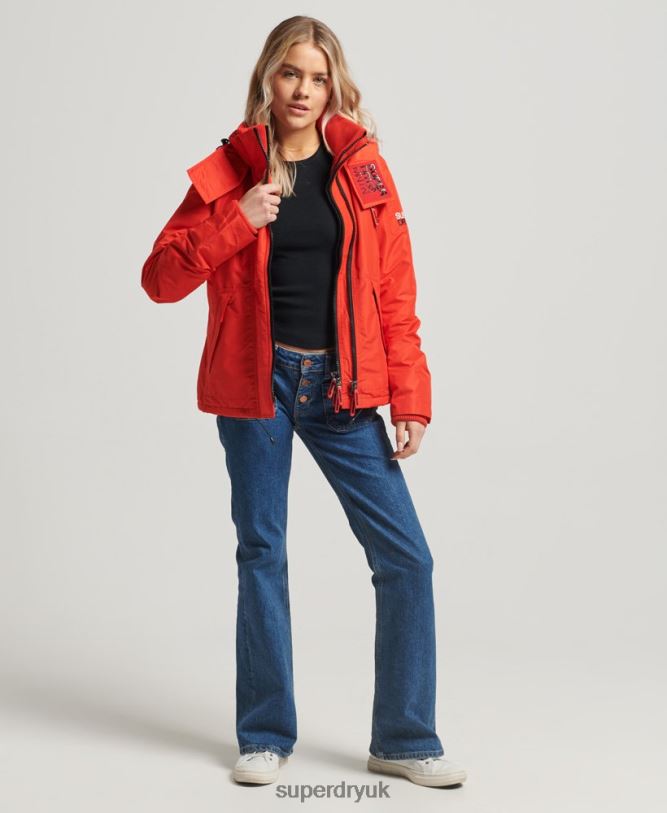Mountain SD-Windcheater Jacket Women Red Clothing Superdry 66N8N3554