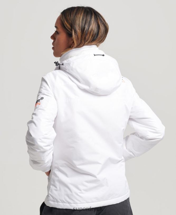 Mountain SD-Windcheater Jacket Women White Clothing Superdry 66N8N3537