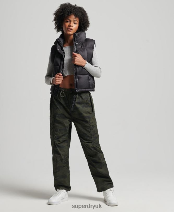 Mountain Sport Gilet Women Black Clothing Superdry 66N8N5646