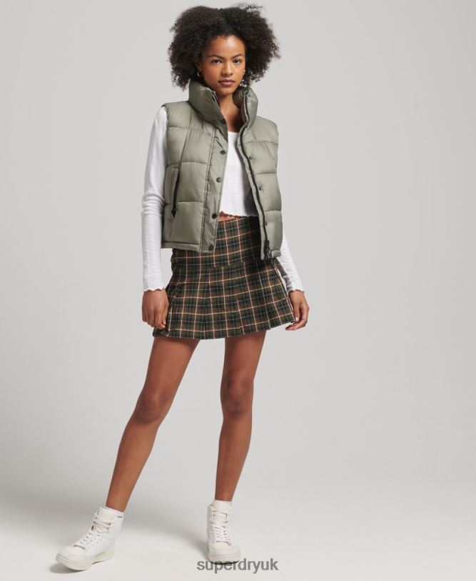 Mountain Sport Gilet Women Khaki Clothing Superdry 66N8N5440