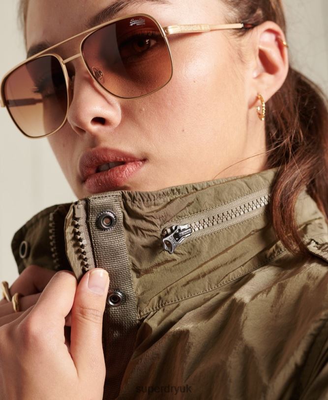 New Military M65 Jacket Women Beige Clothing Superdry 66N8N5657