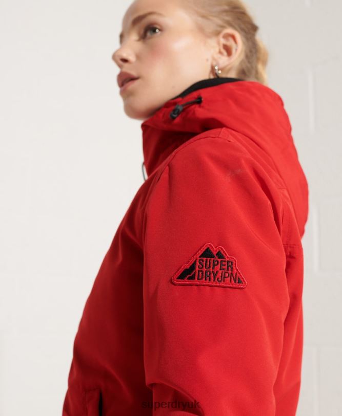 Ottoman SD-Windcheater Jacket Women Red Clothing Superdry 66N8N5676
