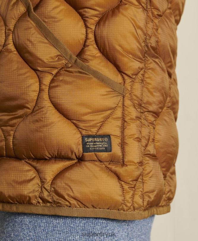 Oversized Liner Bomber Jacket Women Tan Clothing Superdry 66N8N5562