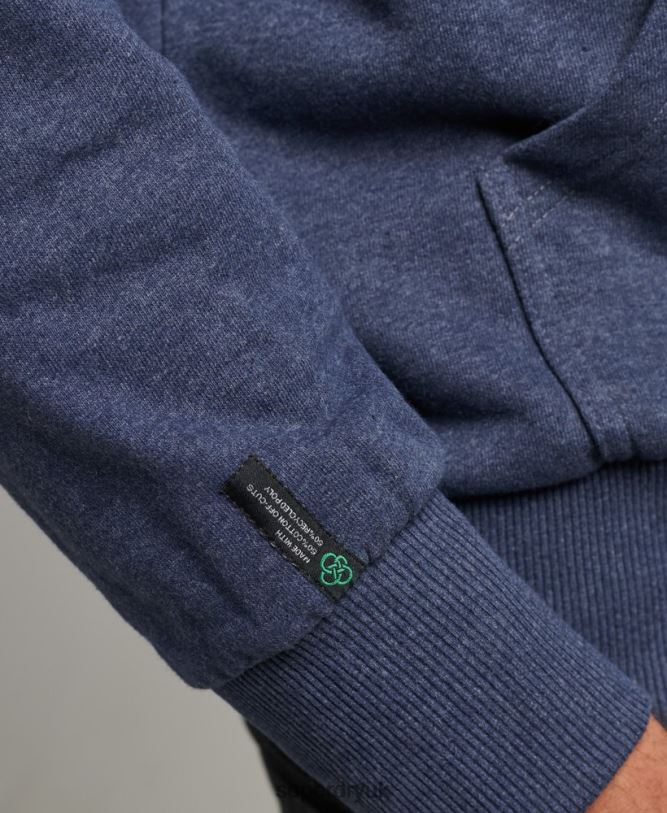 Recycled City Hoodie Men Blue Clothing Superdry 66N8N665