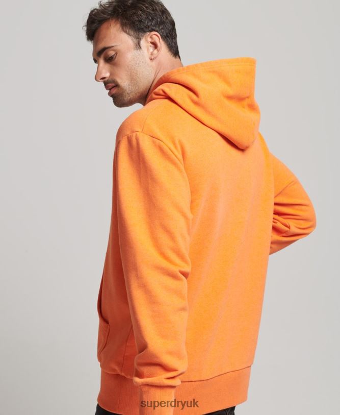 Recycled City Hoodie Men Orange Clothing Superdry 66N8N747