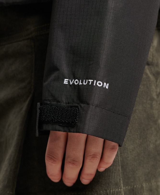 SD-Windcheater Jacket Women Black Clothing Superdry 66N8N3557