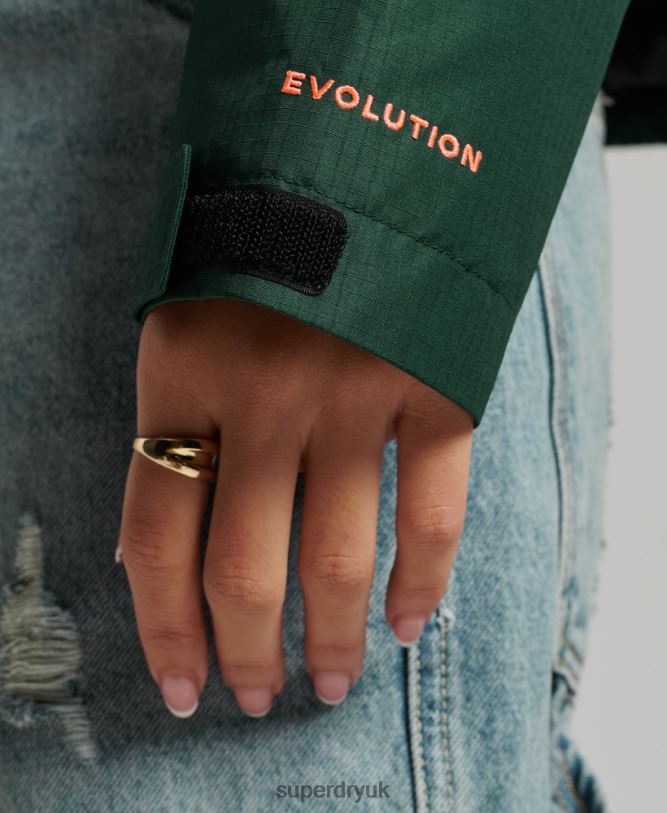 SD-Windcheater Jacket Women Green Clothing Superdry 66N8N3527