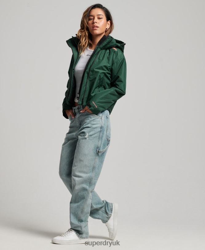SD-Windcheater Jacket Women Green Clothing Superdry 66N8N3527