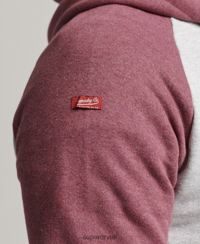 Scripted College Hoodie Men Grey Clothing Superdry 66N8N880