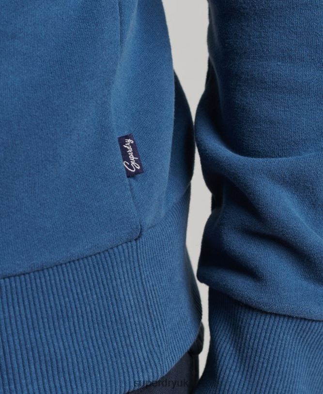 Sign Writer Hoodie Men Blue Clothing Superdry 66N8N5107