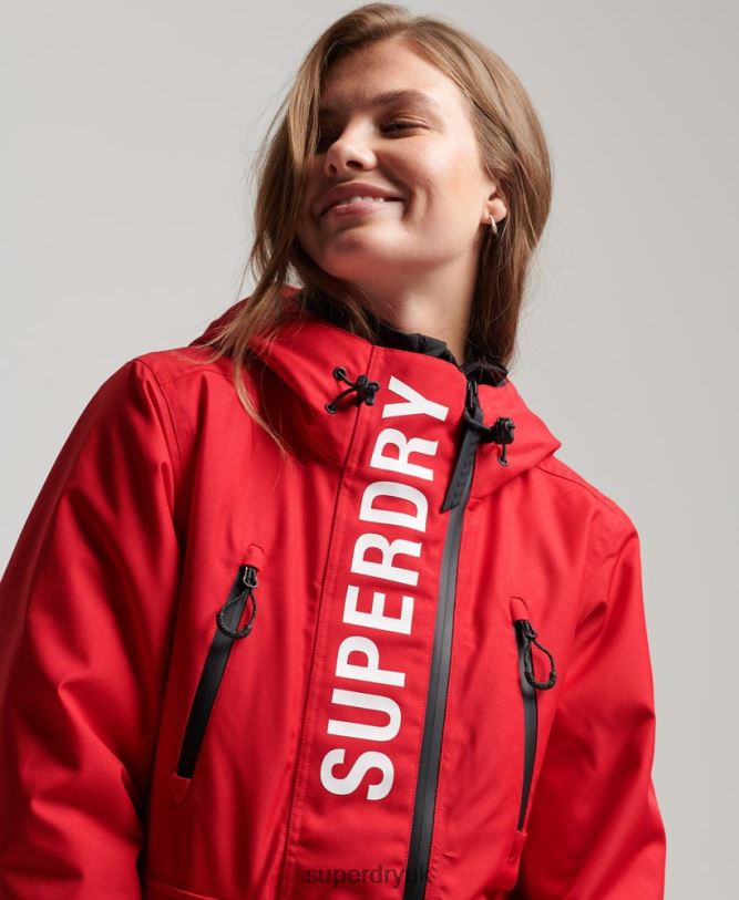 Ski Rescue Jacket Women Red Clothing Superdry 66N8N6530