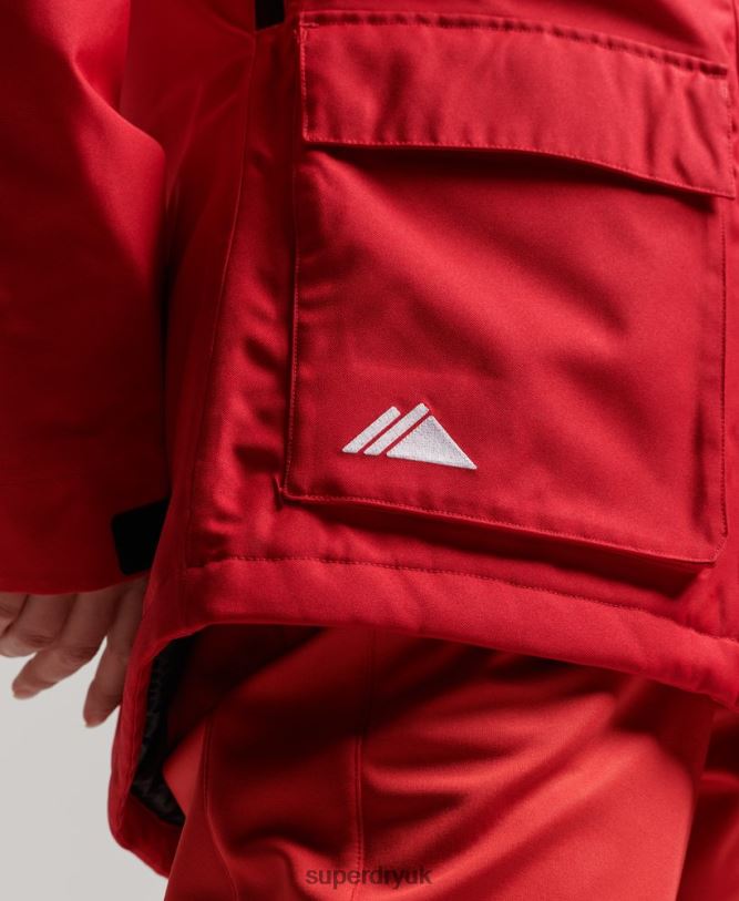 Ski Rescue Jacket Women Red Clothing Superdry 66N8N6530