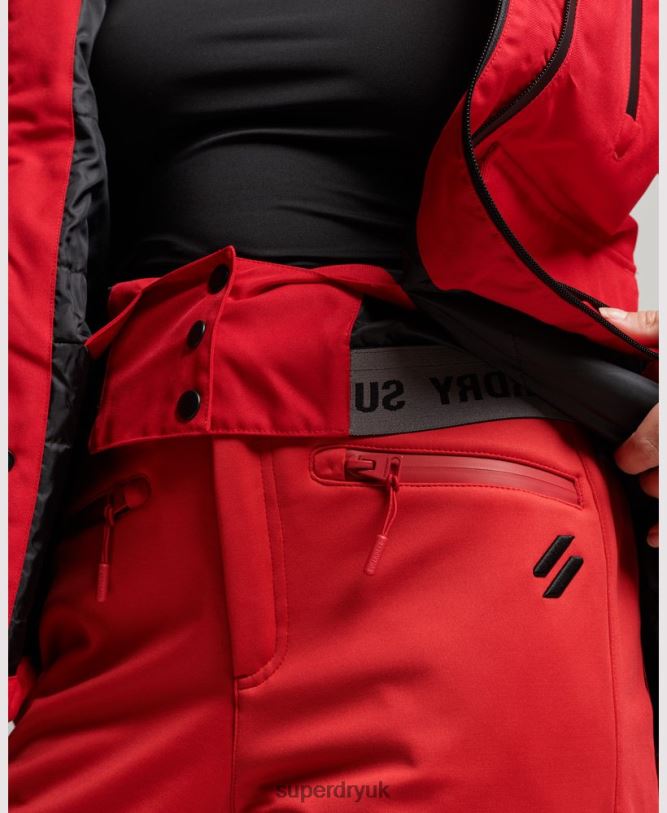 Ski Rescue Jacket Women Red Clothing Superdry 66N8N6530