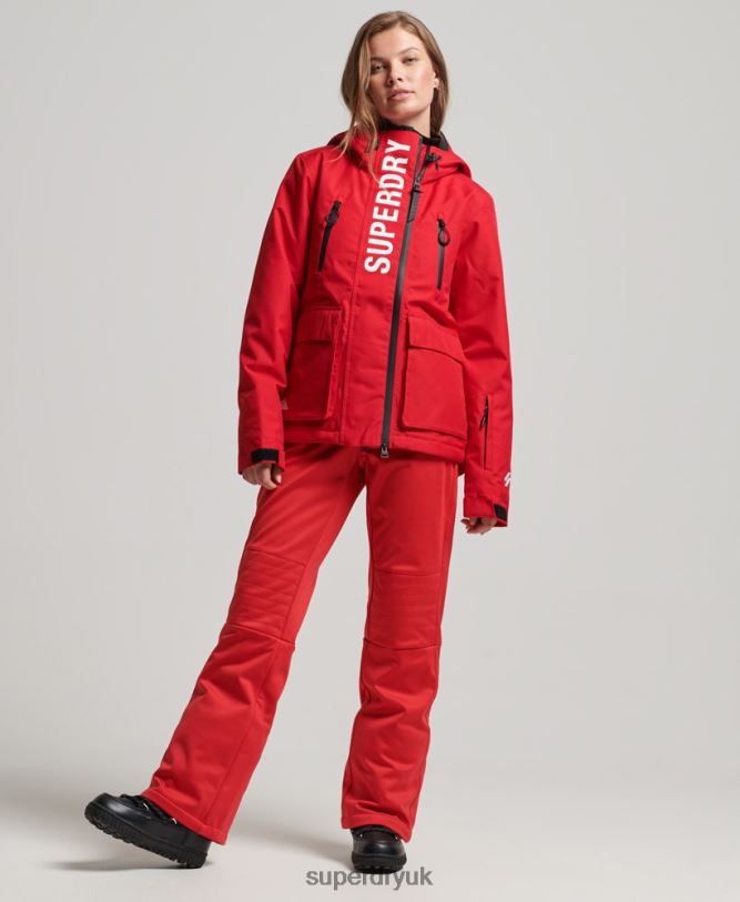 Ski Rescue Jacket Women Red Clothing Superdry 66N8N6530