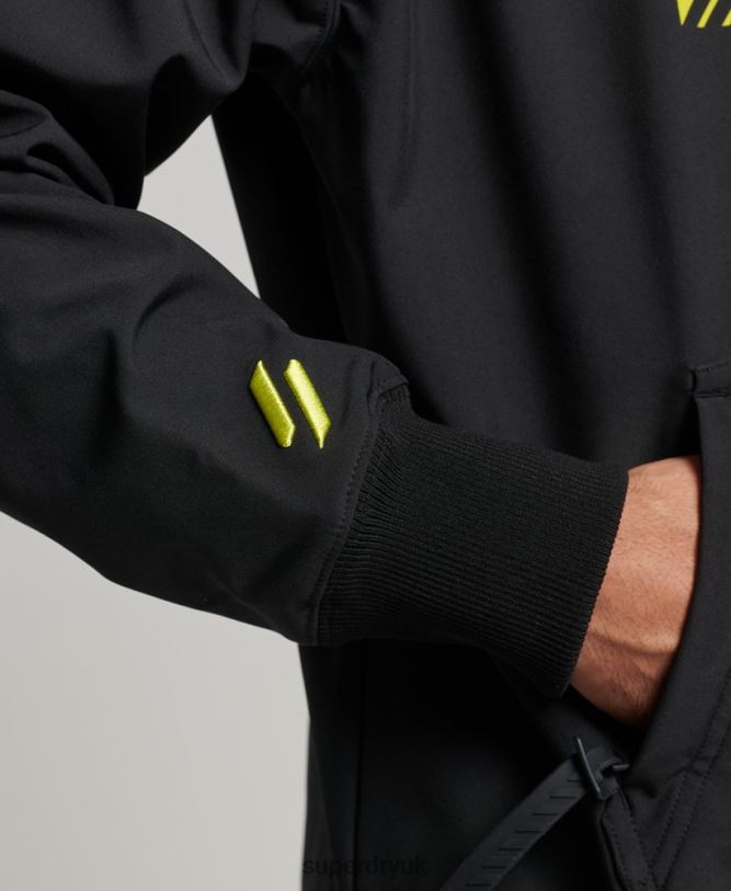 Snow Tech Hoodie Men Black Clothing Superdry 66N8N734