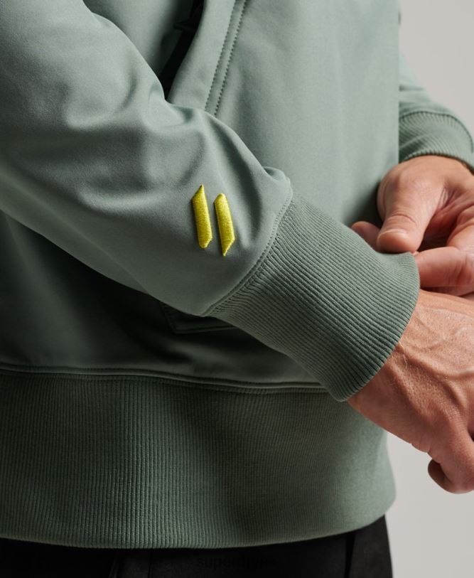 Snow Tech Hoodie Men Green Clothing Superdry 66N8N575