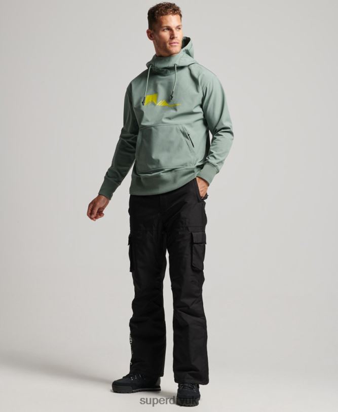 Snow Tech Hoodie Men Green Clothing Superdry 66N8N575