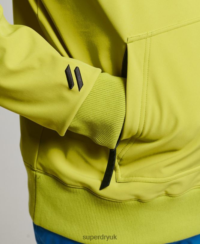 Snow Tech Hoodie Men Yellow Clothing Superdry 66N8N571