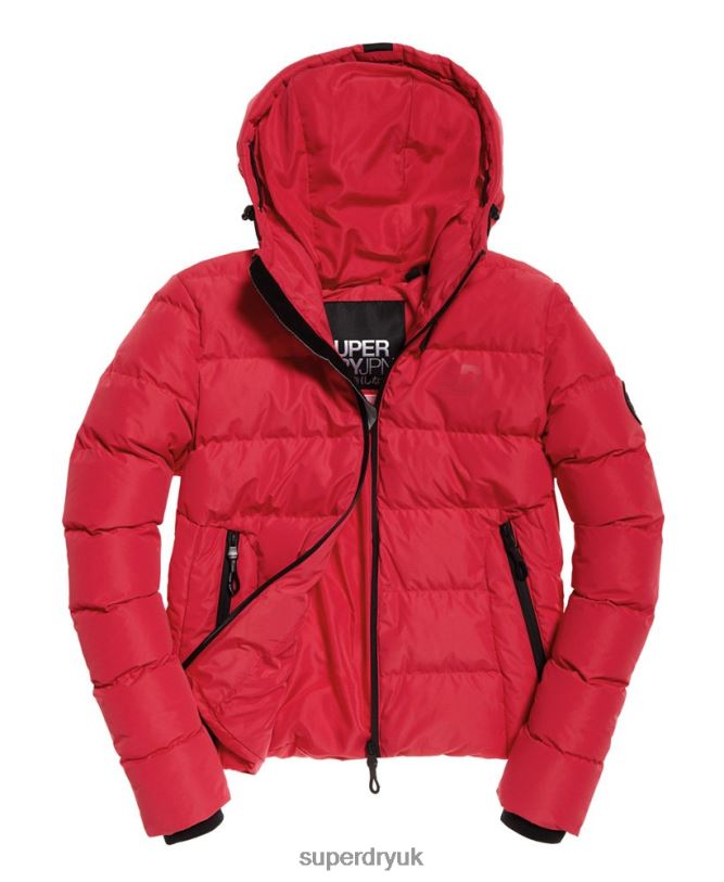 Spirit Puffer Icon Jacket Women Red Clothing Superdry 66N8N3831