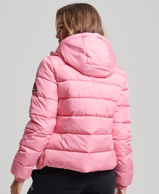 Spirit Sports Puffer Women Pink Clothing Superdry 66N8N5428